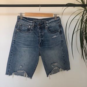 High waist Bermuda shorts